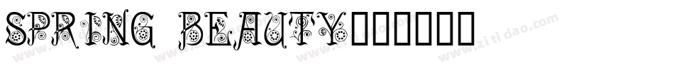 Spring Beauty字体转换